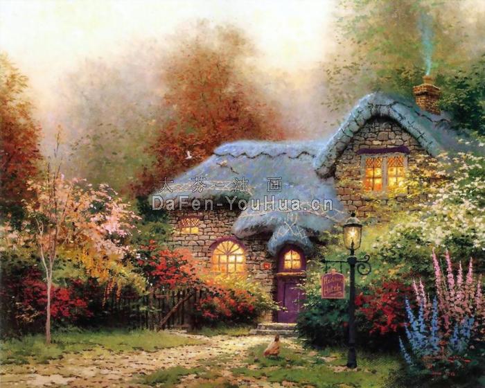 风景画-农家小屋图片