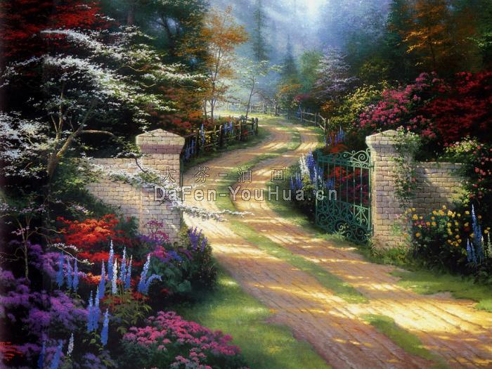 风景画-花园小路图片