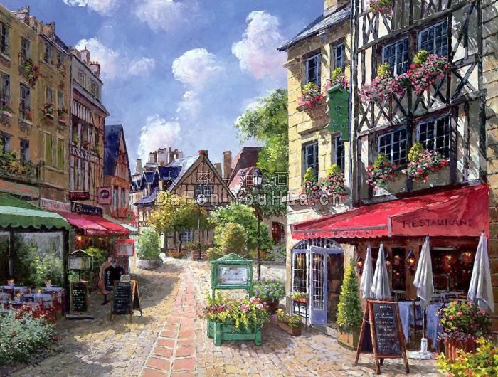 风景油画-欧洲风景画图片