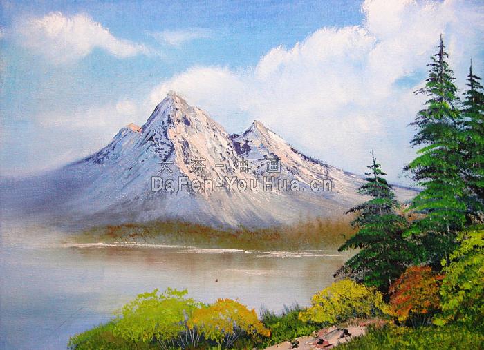 风景油画-山水风景图片