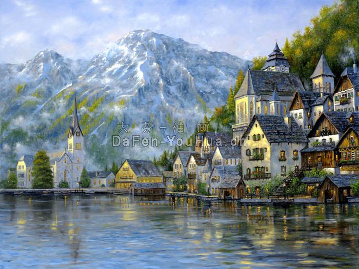 风景油画-山水画图片