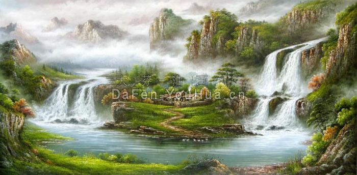 风景油画-山水画图片