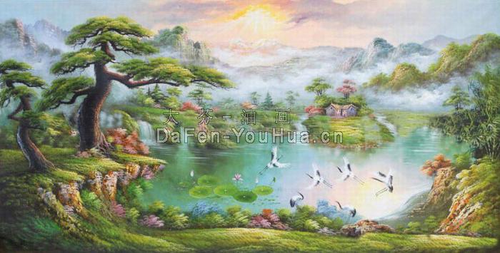 风景油画-山水画图片