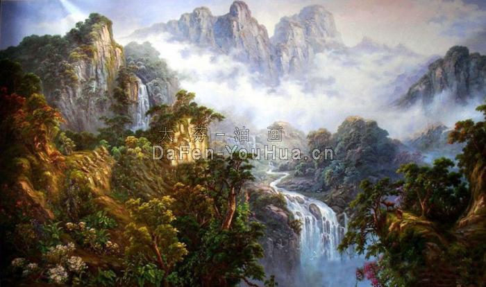 风景油画-山水画图片