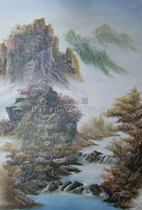 风景油画-山水画图片