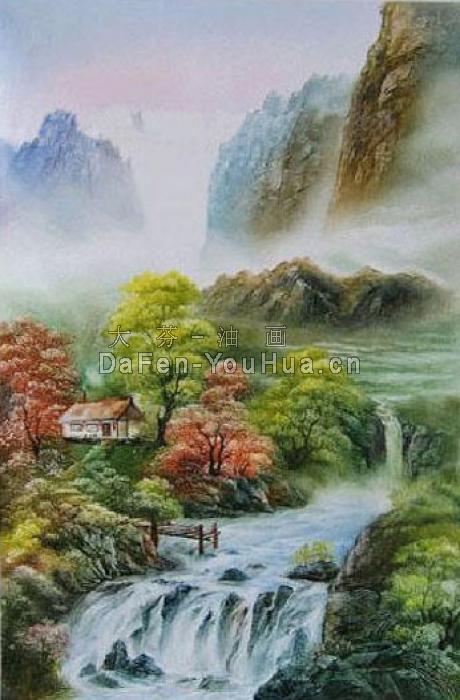 风景油画-山水画图片