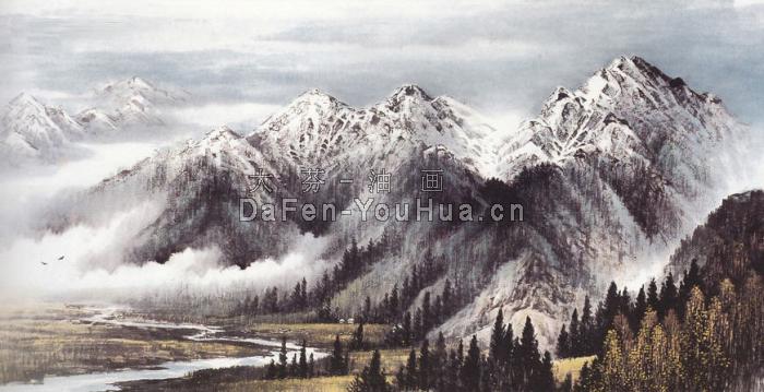风景油画-山水画图片