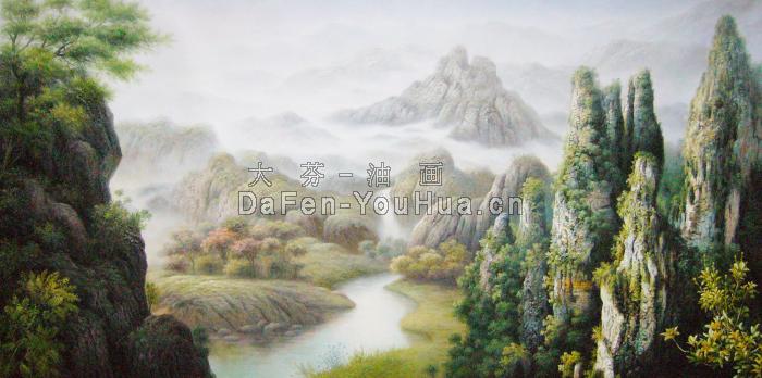 风景油画-山水画图片