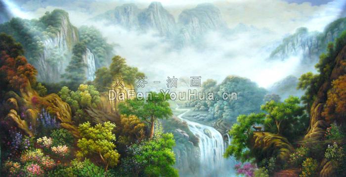 风景油画图片