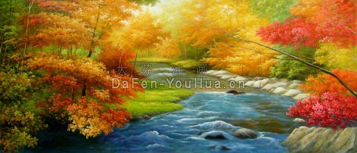 风景油画图片