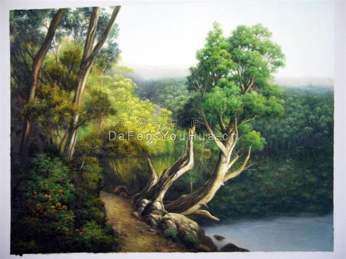 风景油画图片