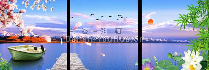组合装饰风景画图片