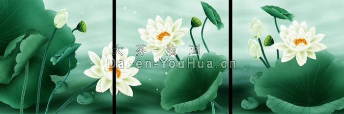 组合装饰画-荷花图片
