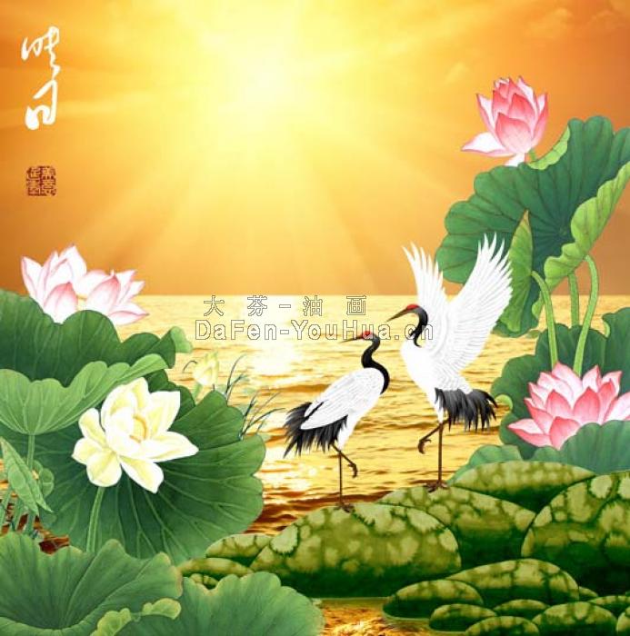 装饰画-荷花图片